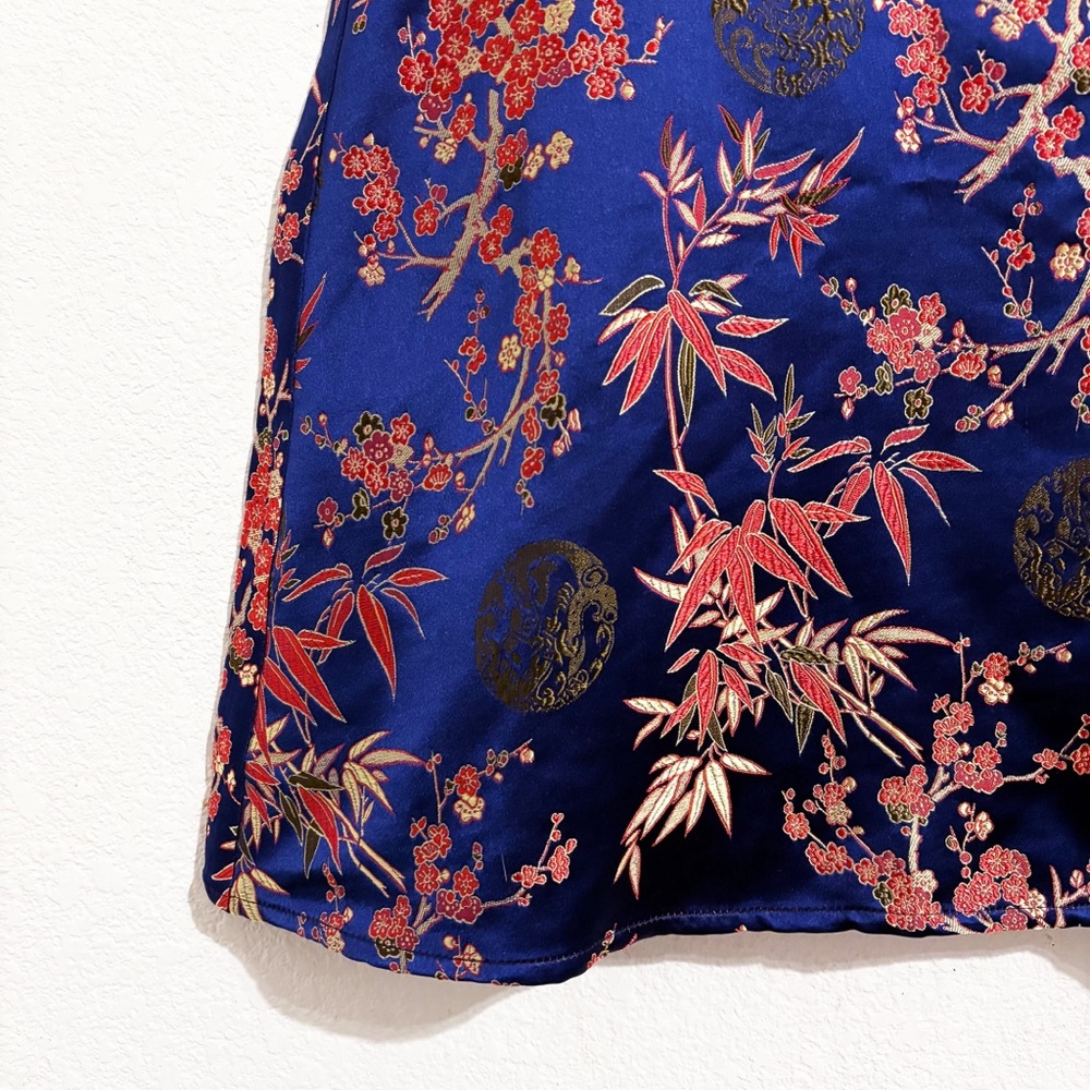 NWT Realisation Par The Emilie Silk Jacquard Mini Dress Shanghai Nights Chinese - Picture 6 of 9